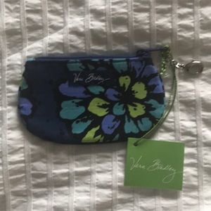 Vera Bradley Clip Zip ID Indigo Pop